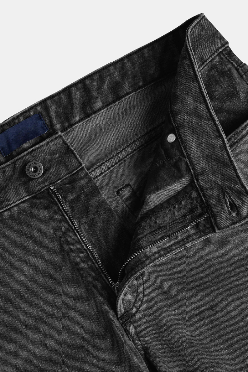 NOBEL Donkergrijze Moderne Denim Slim Fit Jeans Voor Mannen - Nobel Wear