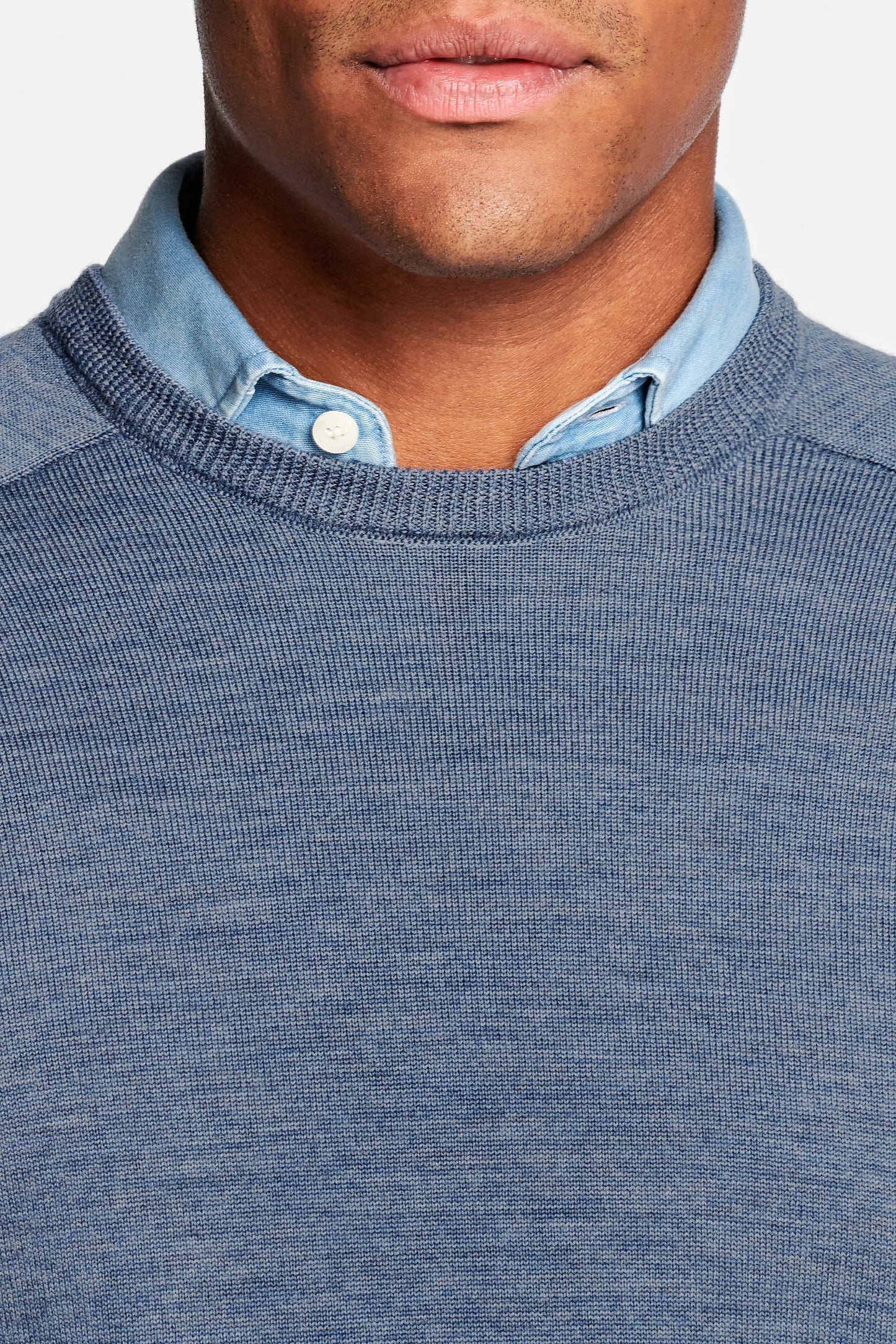 Merino Wol Gebreide Pullover voor Mannen Stijlvolle en Ademende Trui