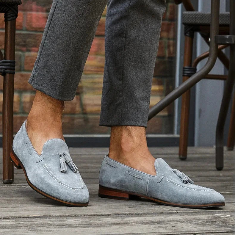 NOBEL LOAFERS - Babyblauw - Nobel Wear