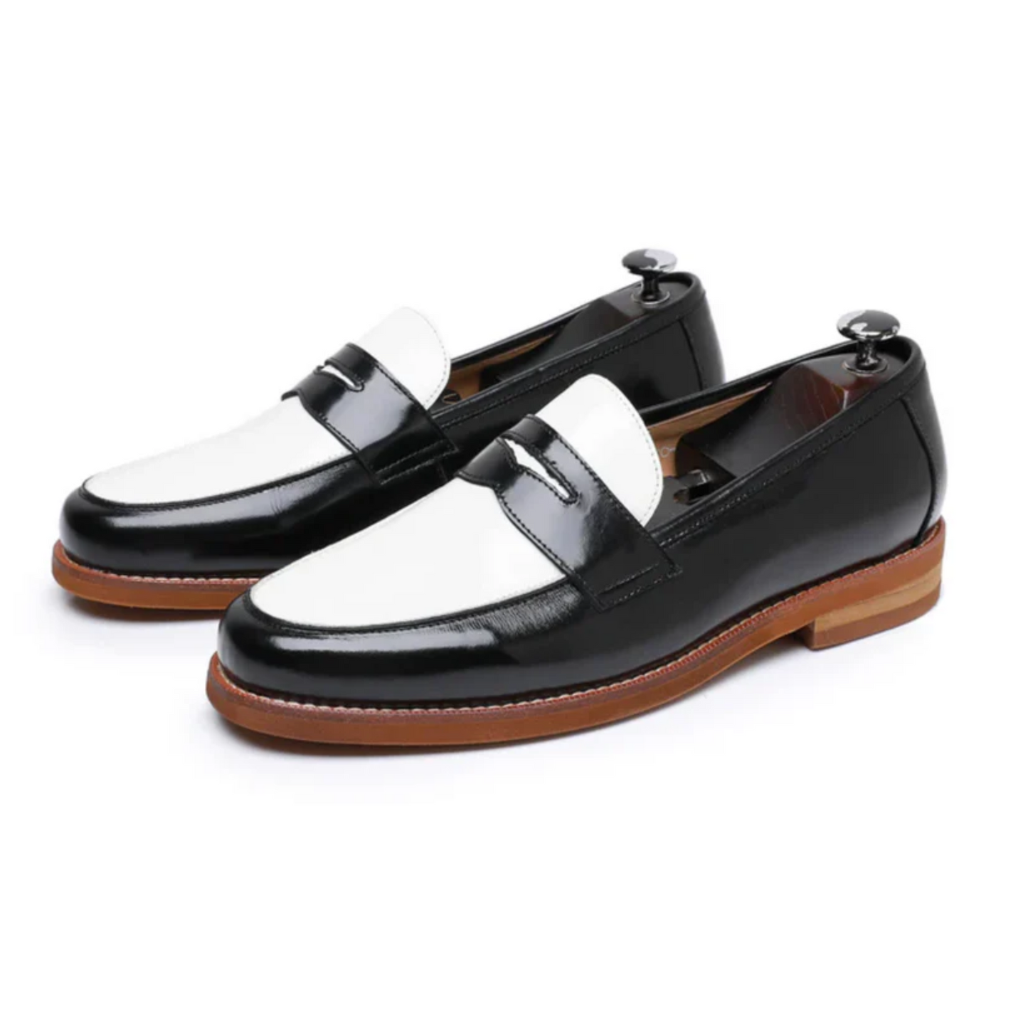 NOBEL Stefano Penny Loafers - Zwart - Nobel Wear