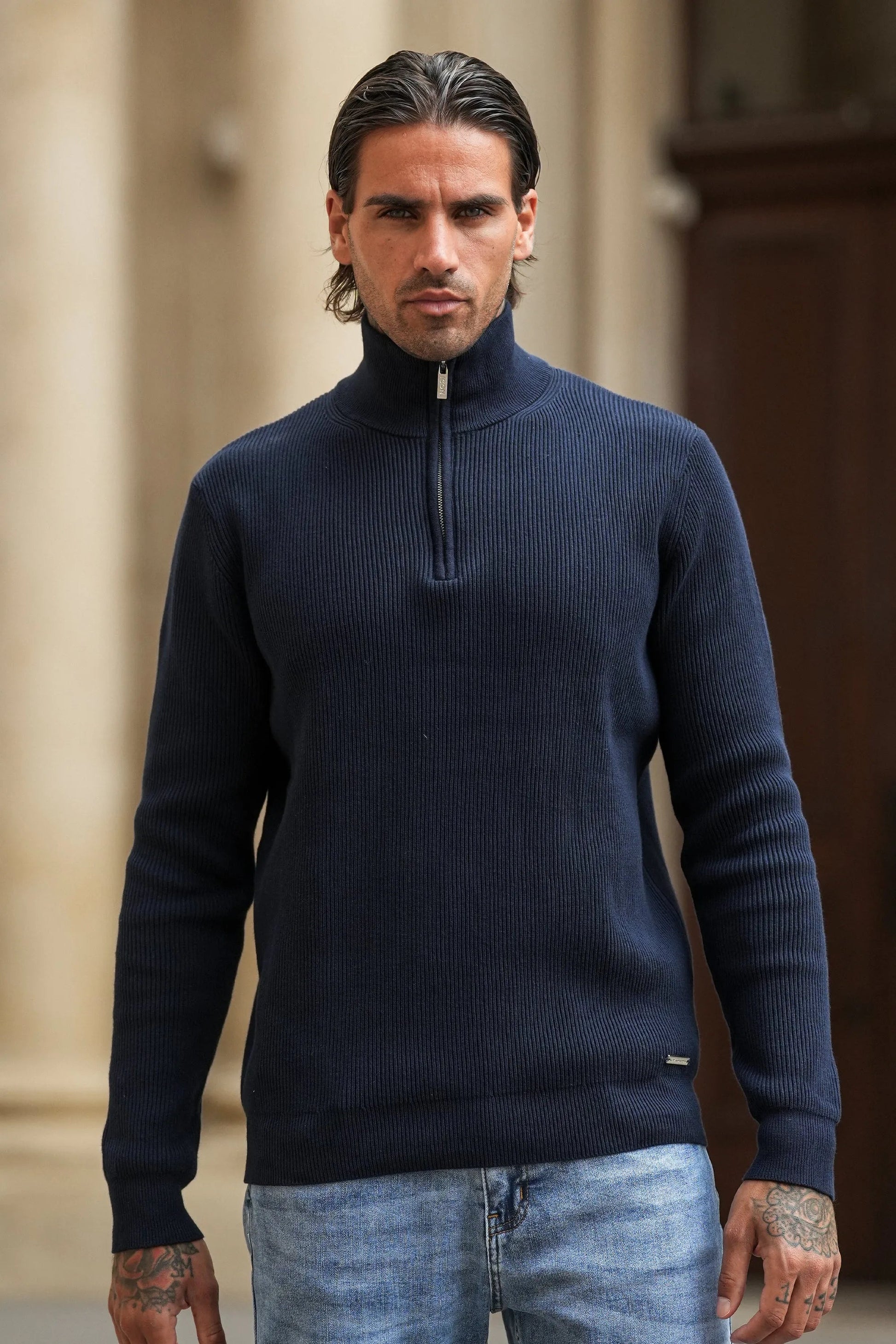 NOBEL De Renzo Half Zip Sweater - Nobel Wear