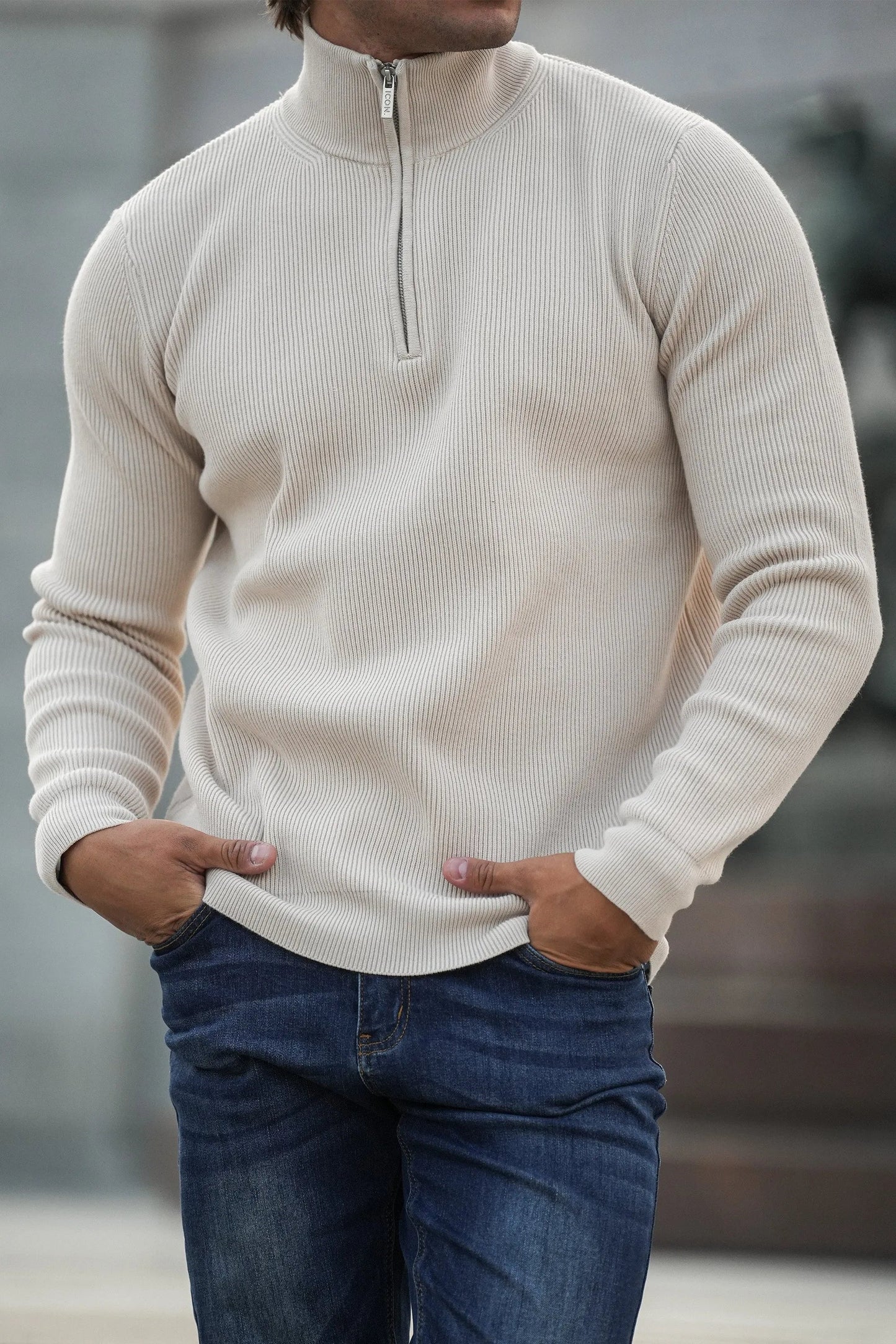 NOBEL De Renzo Half Zip Sweater - Nobel Wear