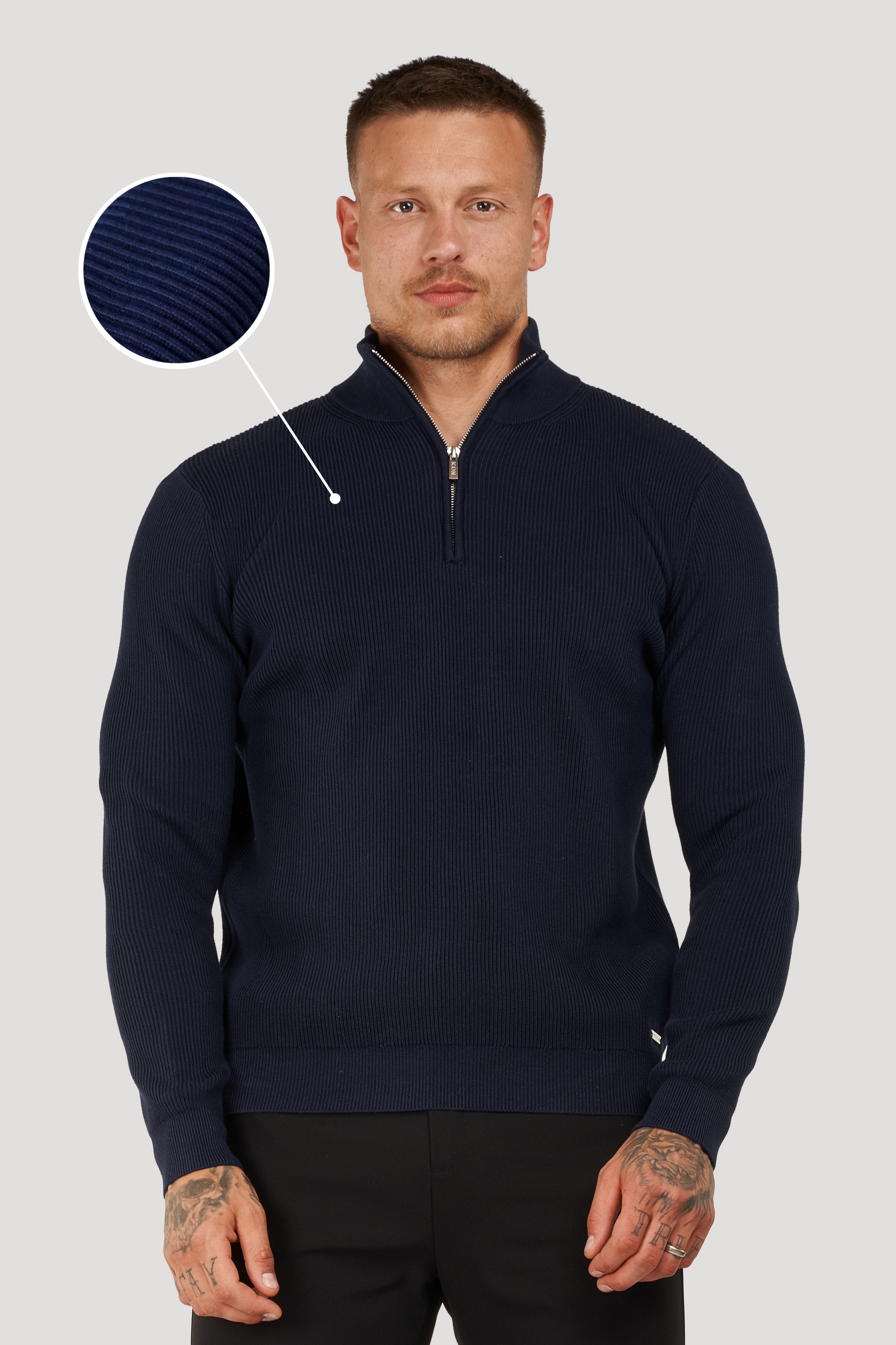 NOBEL De Renzo Half Zip Sweater - Nobel Wear