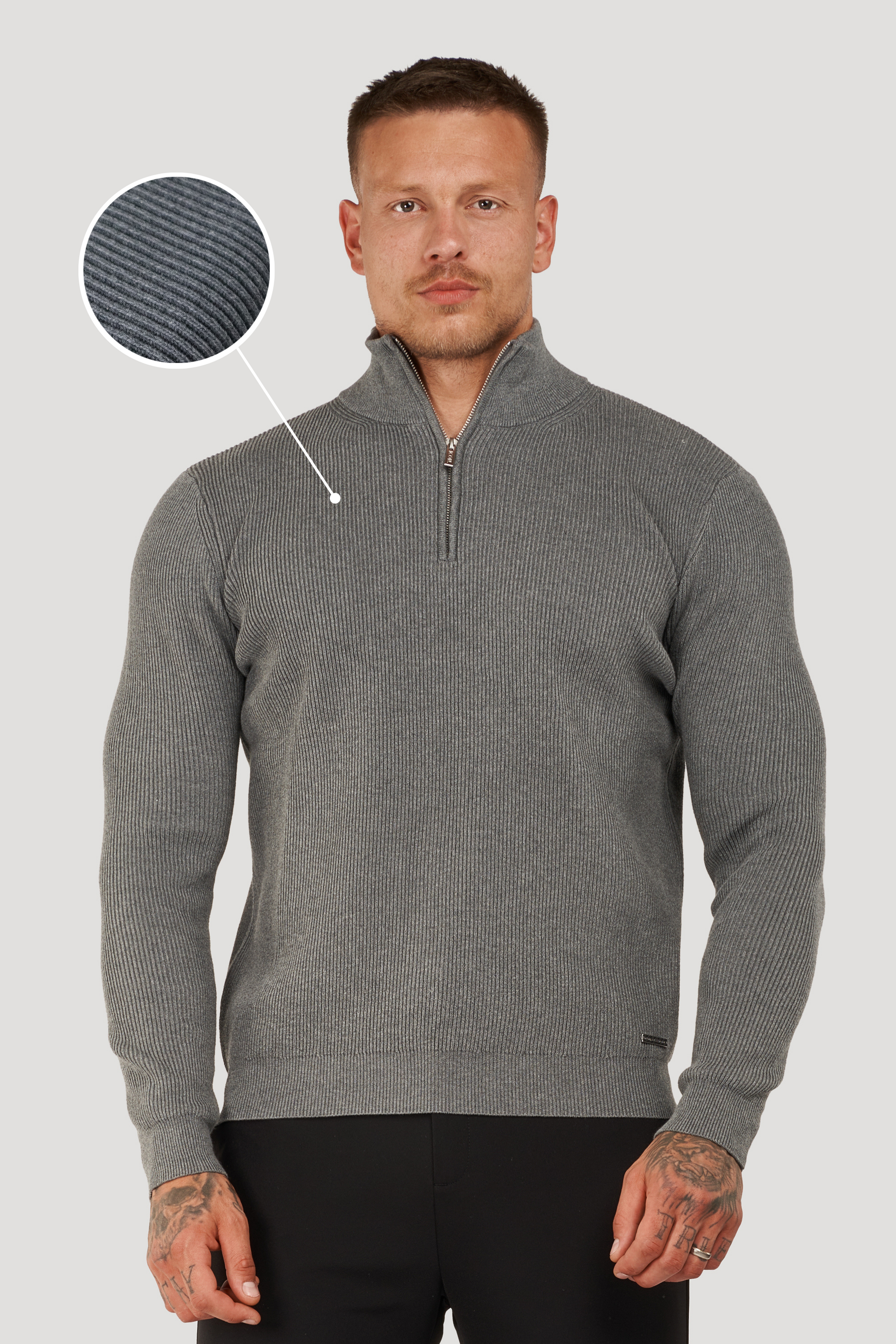 NOBEL De Renzo Half Zip Sweater - Nobel Wear