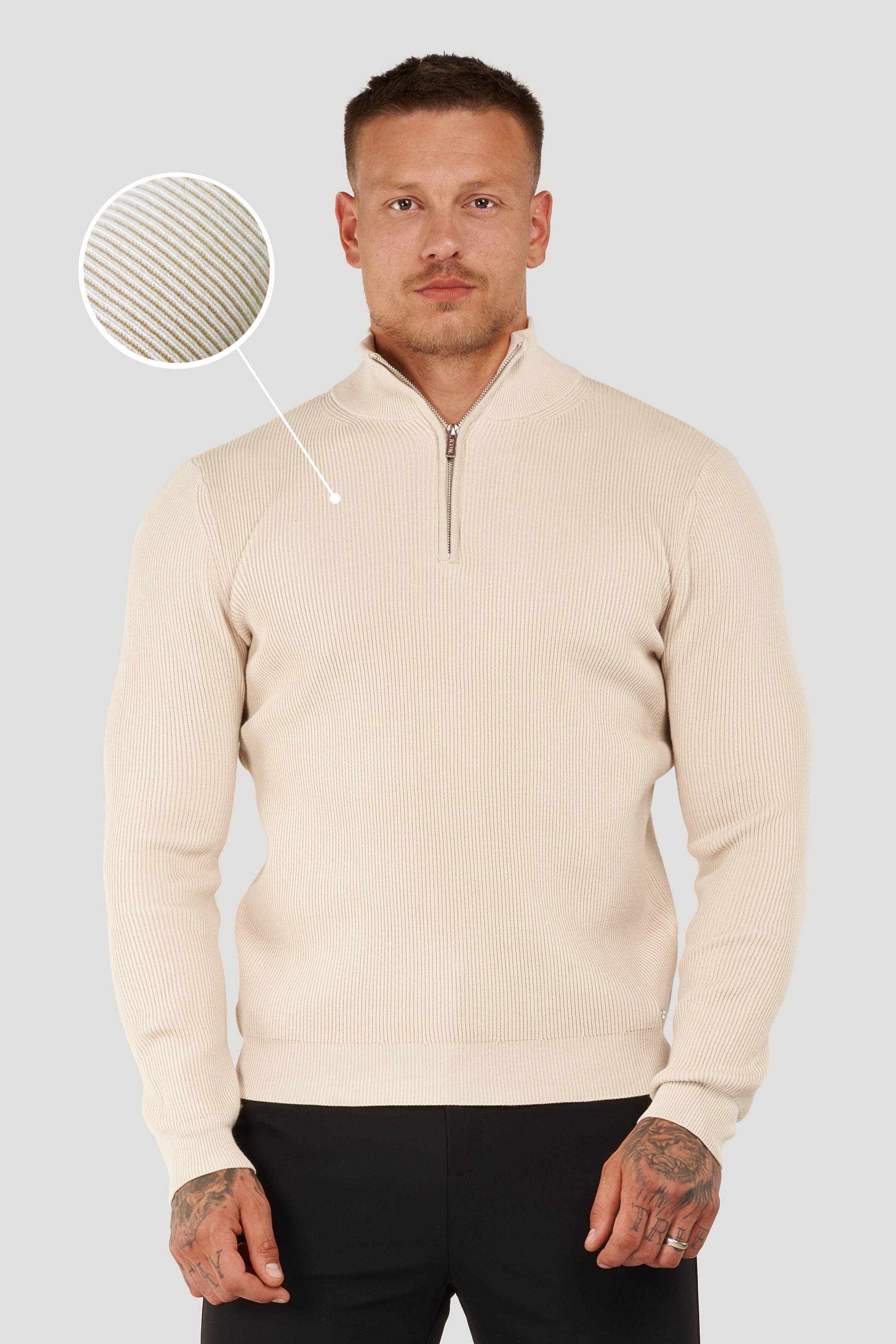 NOBEL De Renzo Half Zip Sweater - Nobel Wear