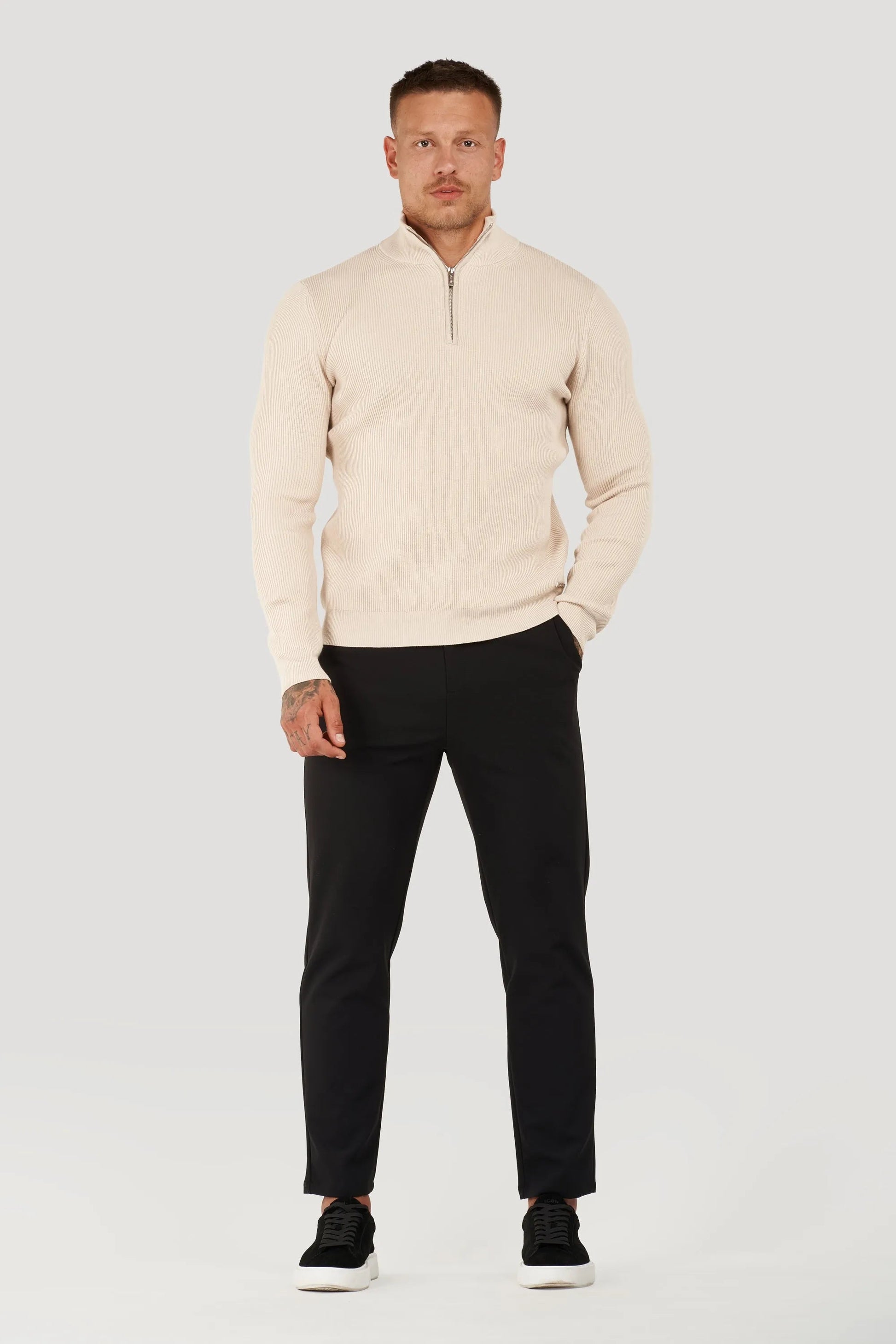 NOBEL De Renzo Half Zip Sweater - Nobel Wear