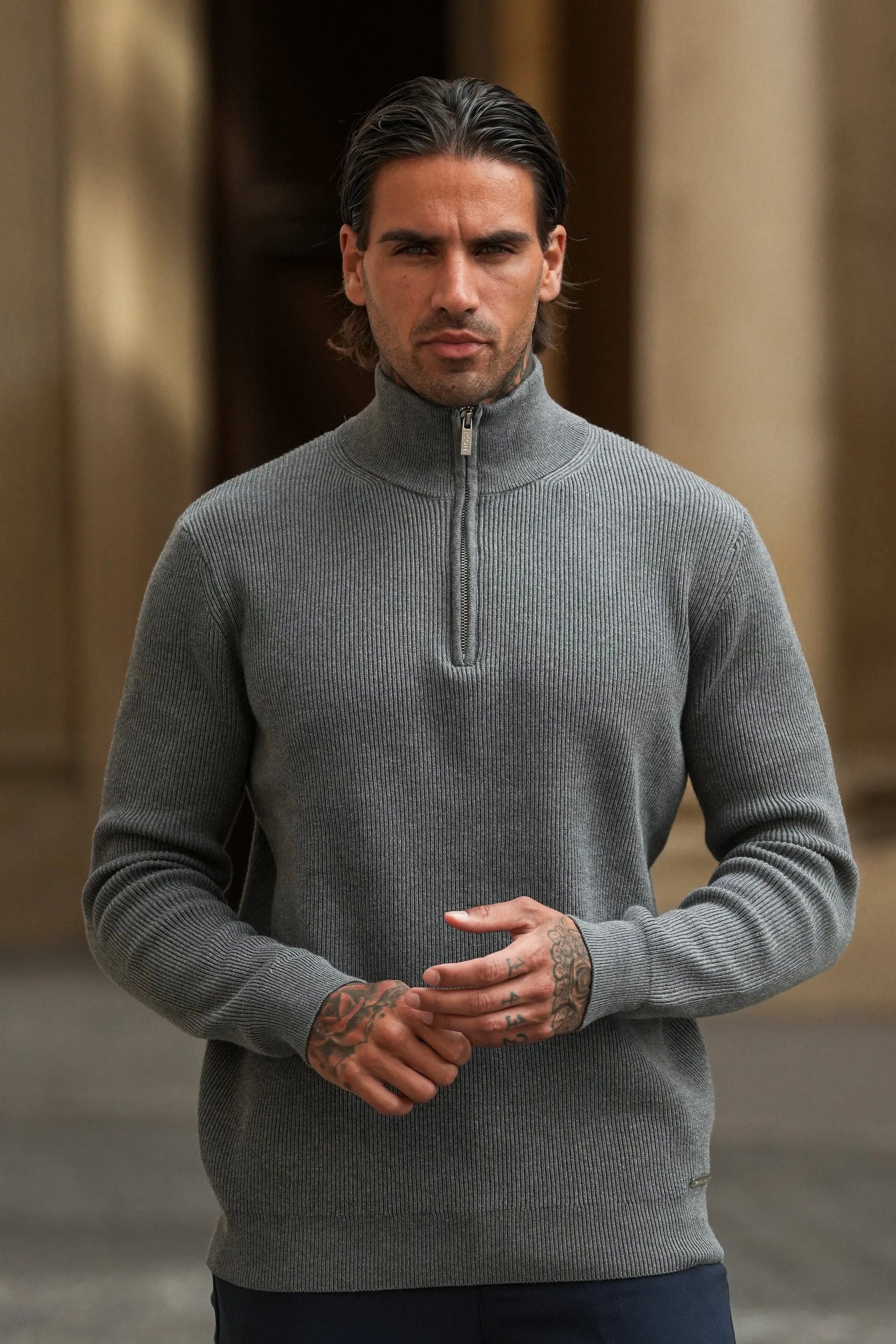 NOBEL De Renzo Half Zip Sweater - Nobel Wear