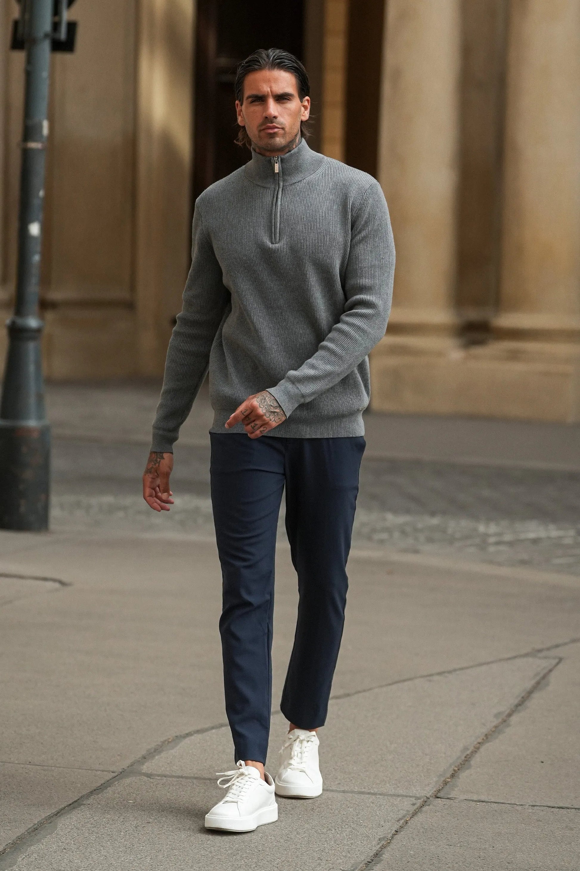 NOBEL De Renzo Half Zip Sweater - Nobel Wear