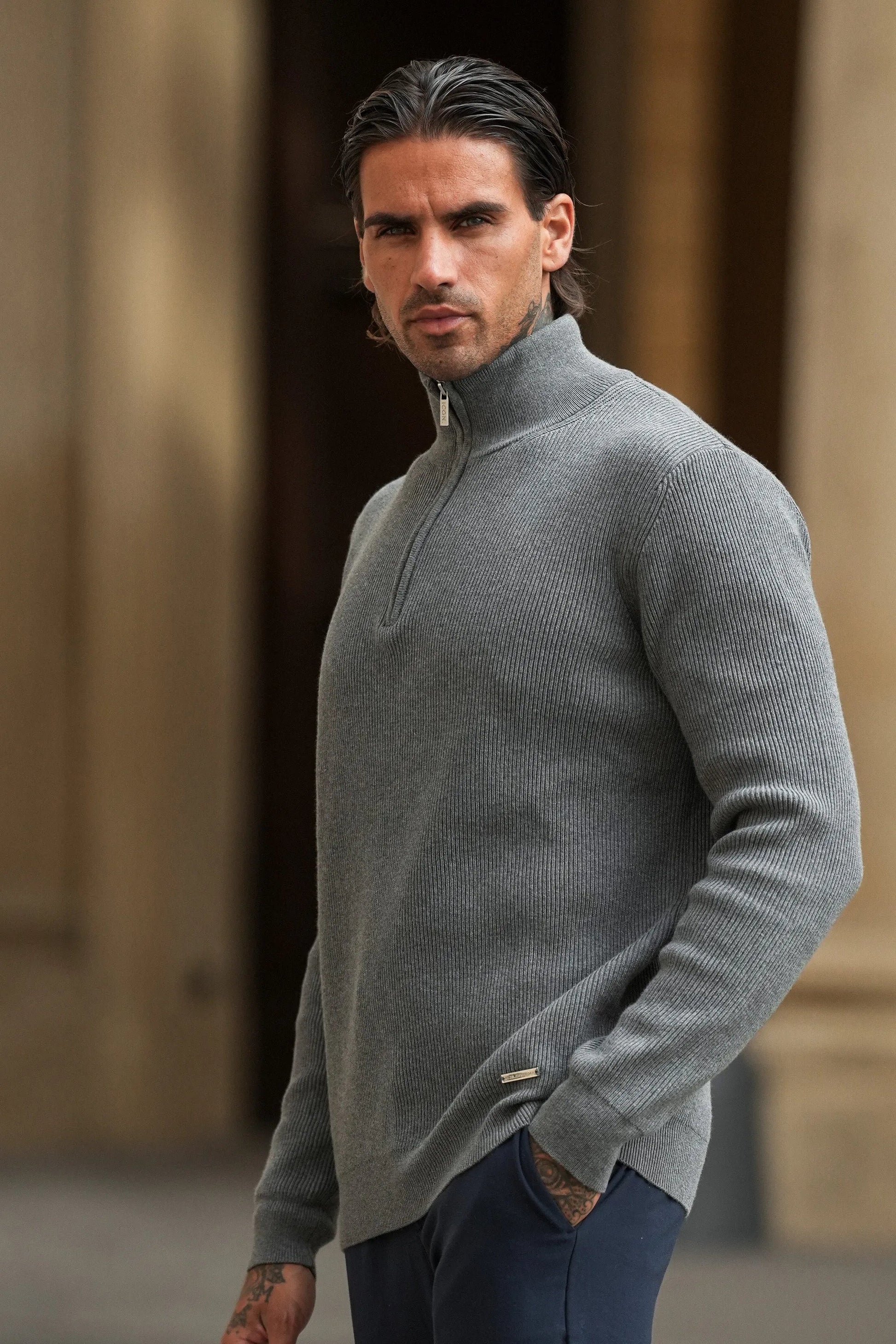 NOBEL De Renzo Half Zip Sweater - Nobel Wear