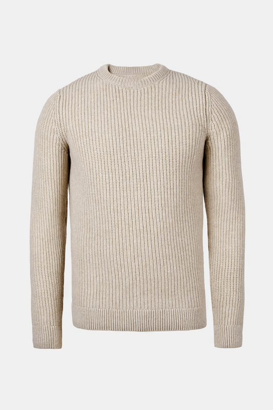 NOBEL Klassieke Heren Crewneck Sweater Premium Gebreide Pullover - Nobel Wear