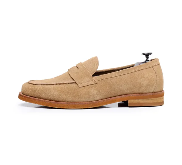 NOBEL Stefano Penny Loafers - Beige - Nobel Wear